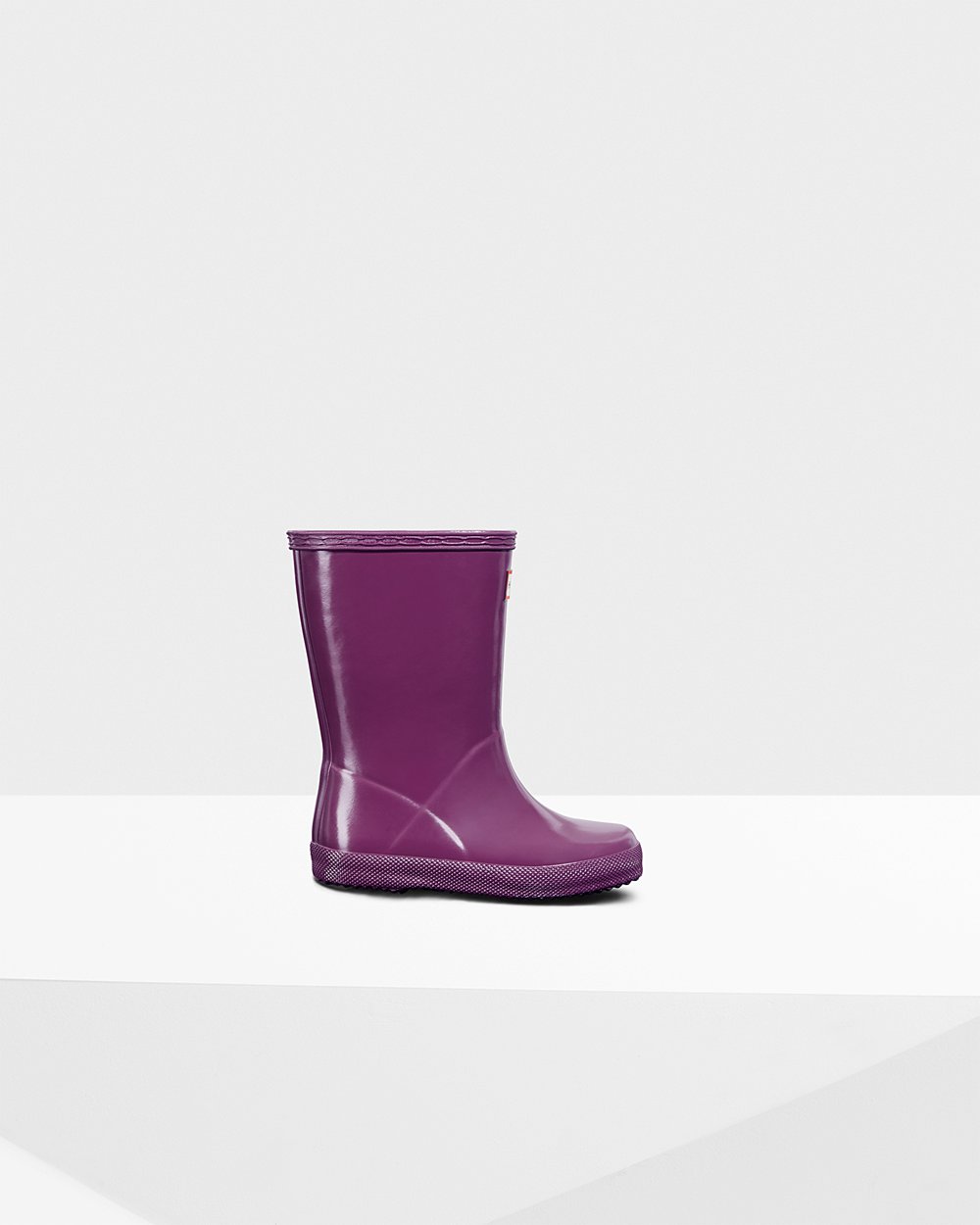 Kids Hunter Original First Classic Gloss | Rain Boots Purple | NZ-85791-YMXI